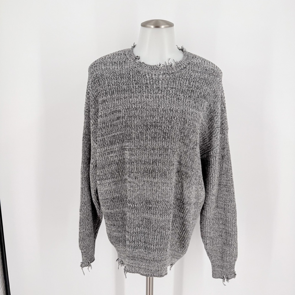 Pistola Heathered Gray Crewneck Sweater